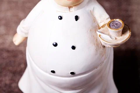 Abstract chef in white Stock Photos