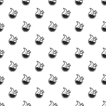 Abstract chemical flask pattern seamless Stock Illustration