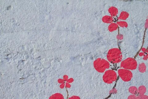 Abstract cherry blossoms in spring bloom 写真素材