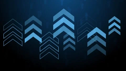 Abstract chevron arrows background with a modern tech style animation Stock Footage 339276294