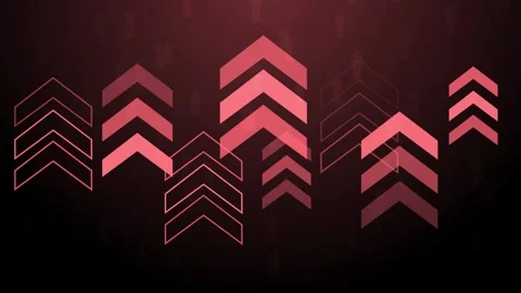 Abstract chevron arrows background with a modern tech style animation Stock Footage 339276307
