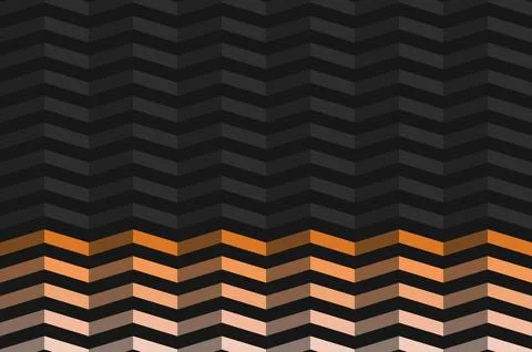 Abstract chevron pattern with gradient orange and dark gray tones イラスト素材