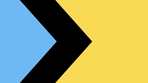 Abstract Chevron Wipe Transition with Color Blocks Video stock 343951470