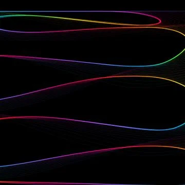 Abstract childish background with colorful lines Stock Illustration