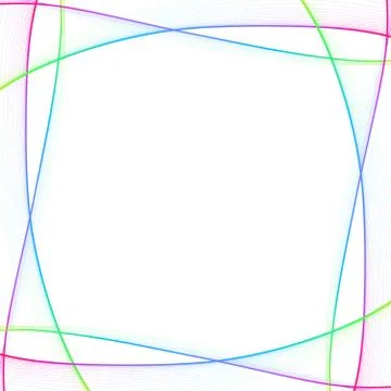 Abstract childish background with colorful lines Stock Illustration