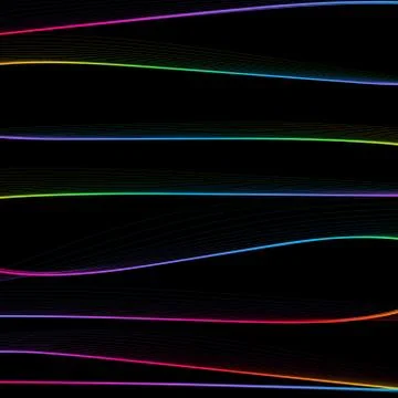 Abstract childish background with colorful lines Stock Illustration