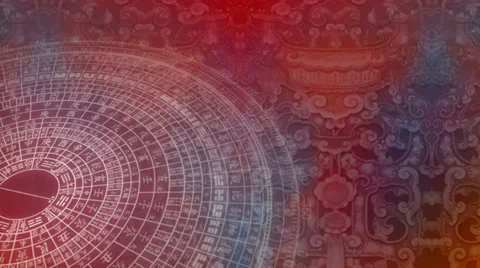 Abstract Chinese pattern - seamless looping Video stock 33546175