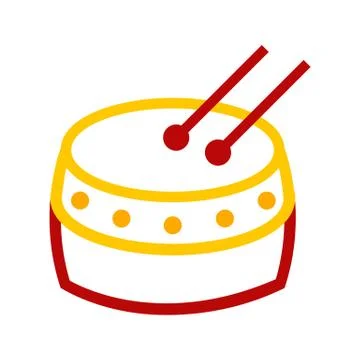 Abstract Chinese Tanggu Drum Vector Illustration Graphic Stock Illustration