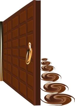 Abstract chocolate Stock Illustration