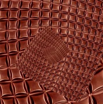 Abstract chocolate pattern.Kaleidoscope background. Stock Illustration