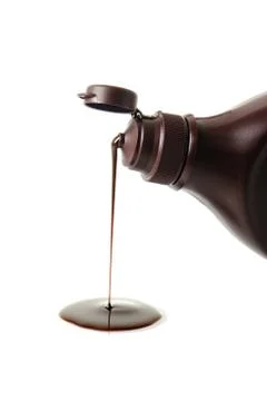 Abstract chocolate syrup Stock Photos