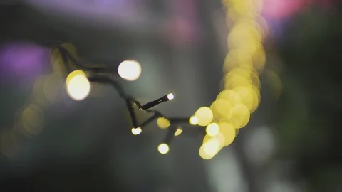 Abstract christmas background with defocused lights, 4K Stock Footage 114716221