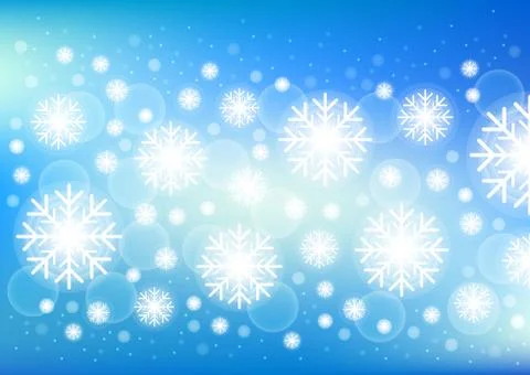 Abstract Christmas background . Elegant winter made of snowflakes . Vector Stock Illustration