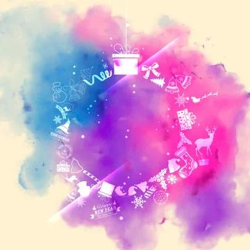 Abstract Christmas background Stock Illustration