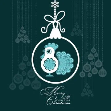 Abstract Christmas background Stock Illustration