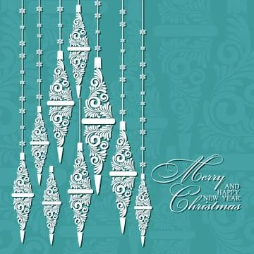 Abstract Christmas background Stock Illustration