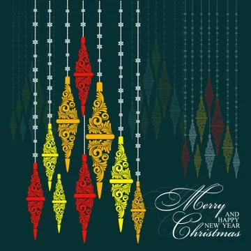 Abstract Christmas background Stock Illustration