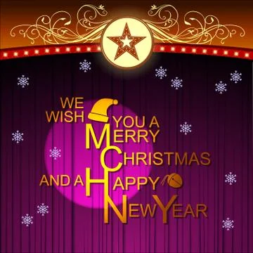 Abstract of Christmas Background. Stock Illustration