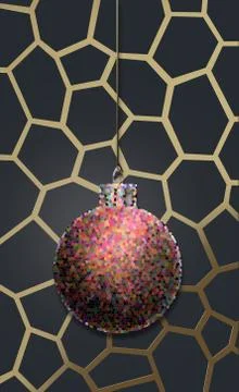 Abstract Christmas background Stock Illustration