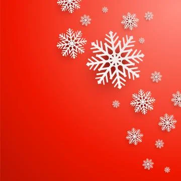 Abstract Christmas Background with snowflakes Stock Illustration