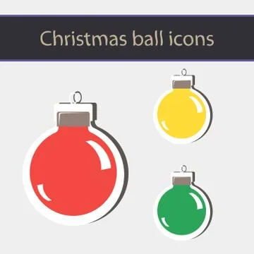 Abstract christmas ball. Vector illustration Stock Illustration