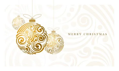 Abstract Christmas Balls Stock Illustration