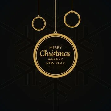 Abstract Christmas Balls on Snowflake Patterned Background Stock Illustration