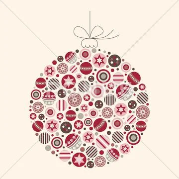 Abstract Christmas Bauble Illustration Stock Illustration