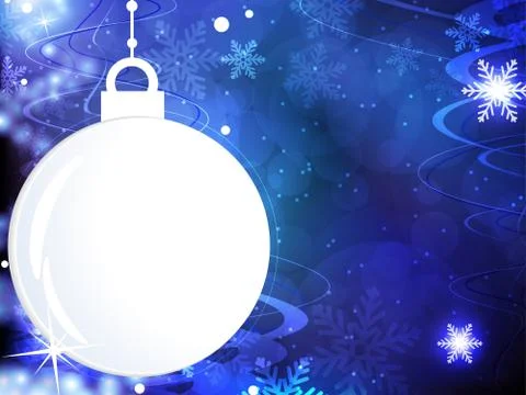 Abstract christmas blue background Stock Illustration