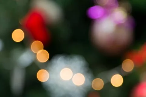 Abstract Christmas Bokeh as a background Stock Photos