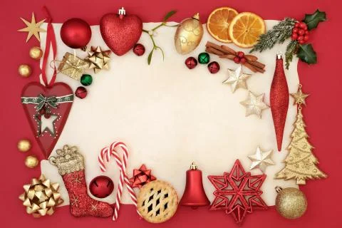 Abstract Christmas Border Stock Photos