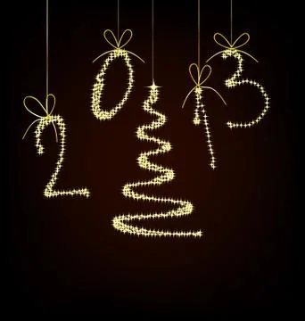 Abstract Christmas card. Vector Stock Illustration