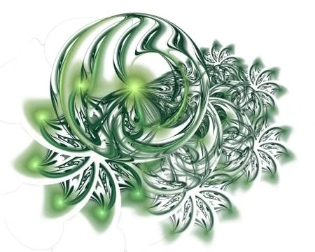 Abstract Christmas decoration background in soft green color. Illustration