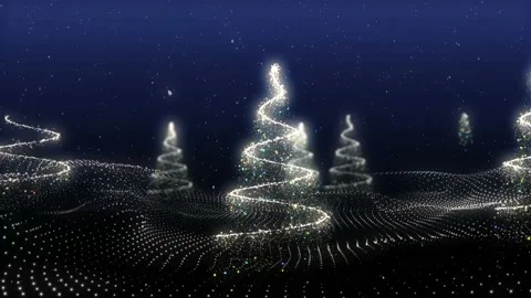Abstract Christmas landscape Stock-Footage 224376495