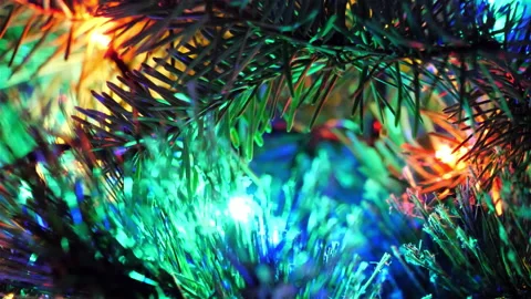 Abstract Christmas lights background Stock Footage 145248128