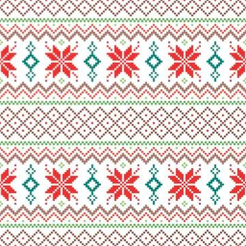 Abstract christmas pattern, background, vector Stock Illustration
