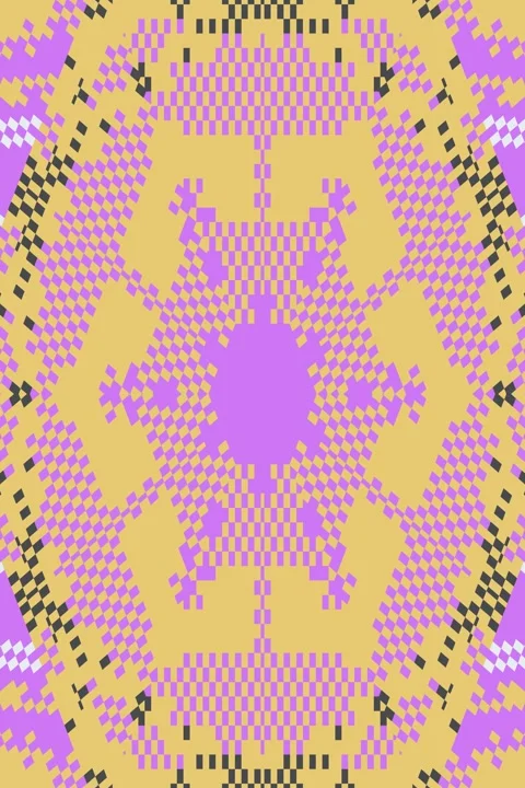 Abstract Christmas pixel retro 8bit rainbow snowflake video game background Stock Footage 282830247