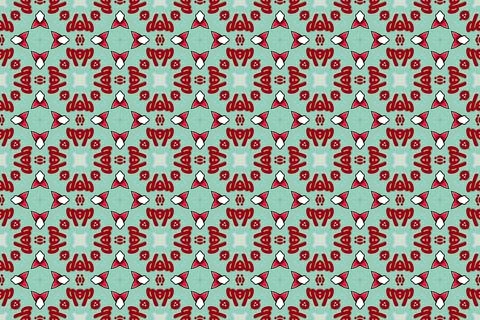 Abstract Christmas Seamless Pattern with Holiday Icons Stock Illustration