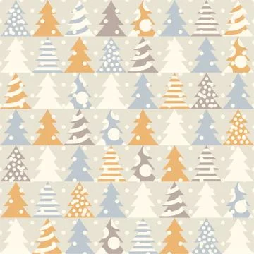 Abstract Christmas seamless pattern. Vector illustration Stock Illustration