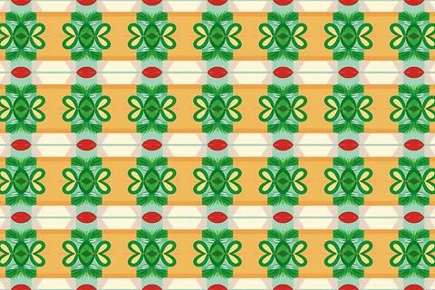 Abstract Christmas Seamless Pattern with Winter Wonderland イラスト素材