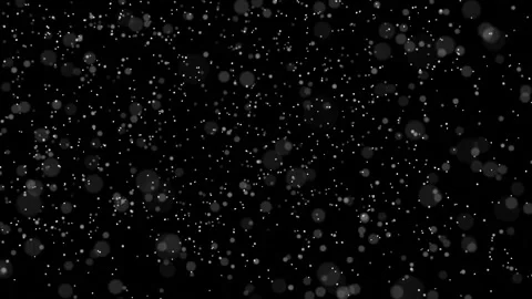 Abstract Christmas Snowfall Blowing Left To Right With Depth Effect Stock Footage 314227514
