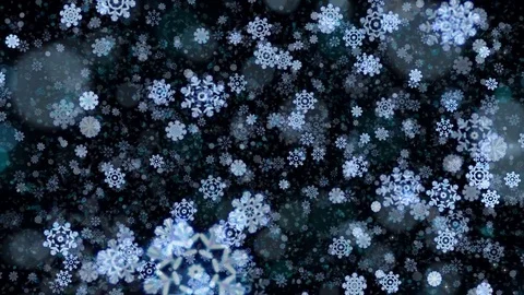 Abstract Christmas snowflakes background. Video stock 81195533