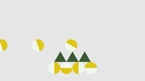 Abstract Christmas tree. 2D animation video. Stock Footage 250145423