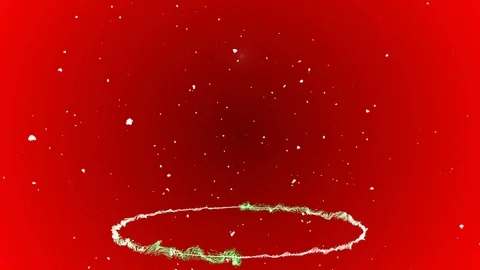 Abstract Christmas tree against red background Video stock 118266325