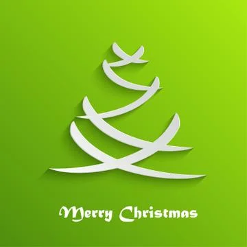 Abstract Christmas Tree Background, Stock Illustration