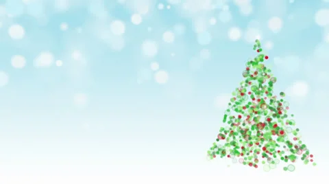 Abstract Christmas tree background, seamless looping Stock Footage 32169320