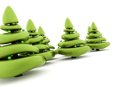 Abstract christmas tree concept Stock Illustration