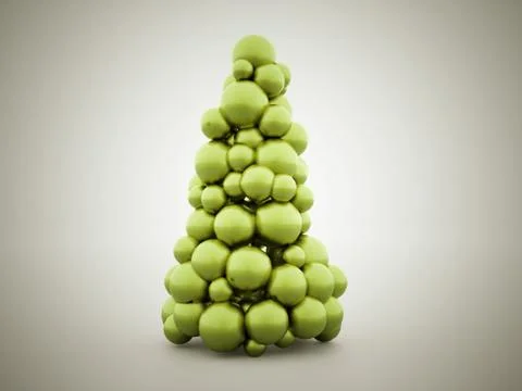 Abstract christmas tree concept Illustrazione stock
