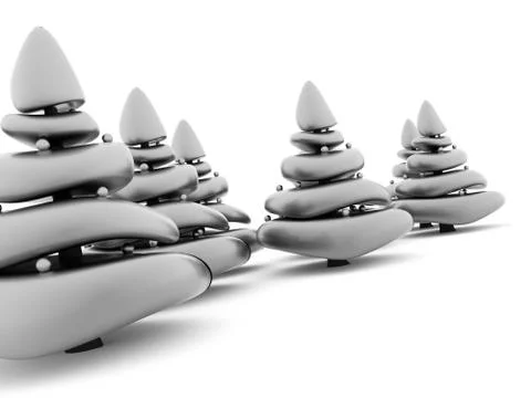 Abstract christmas tree concept Stock Illustration