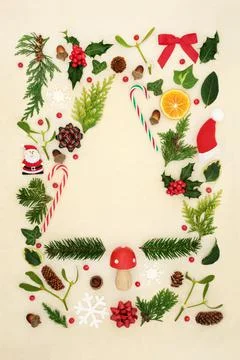 Abstract Christmas Tree Concept Shape Stock Photos